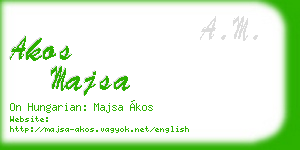 akos majsa business card
