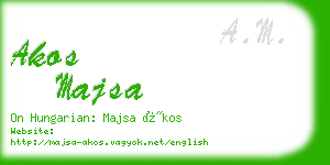 akos majsa business card